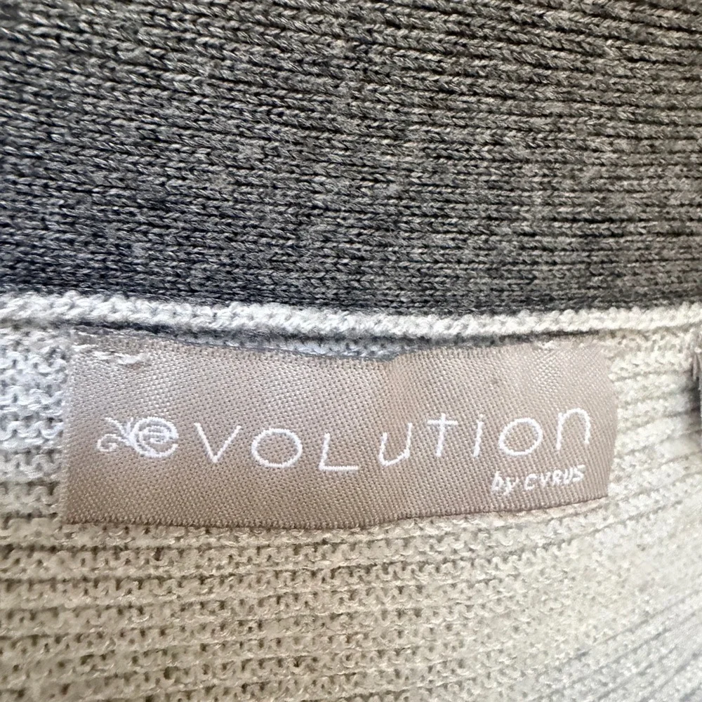 Elegant Gray and Light Gray Women's Cardigan